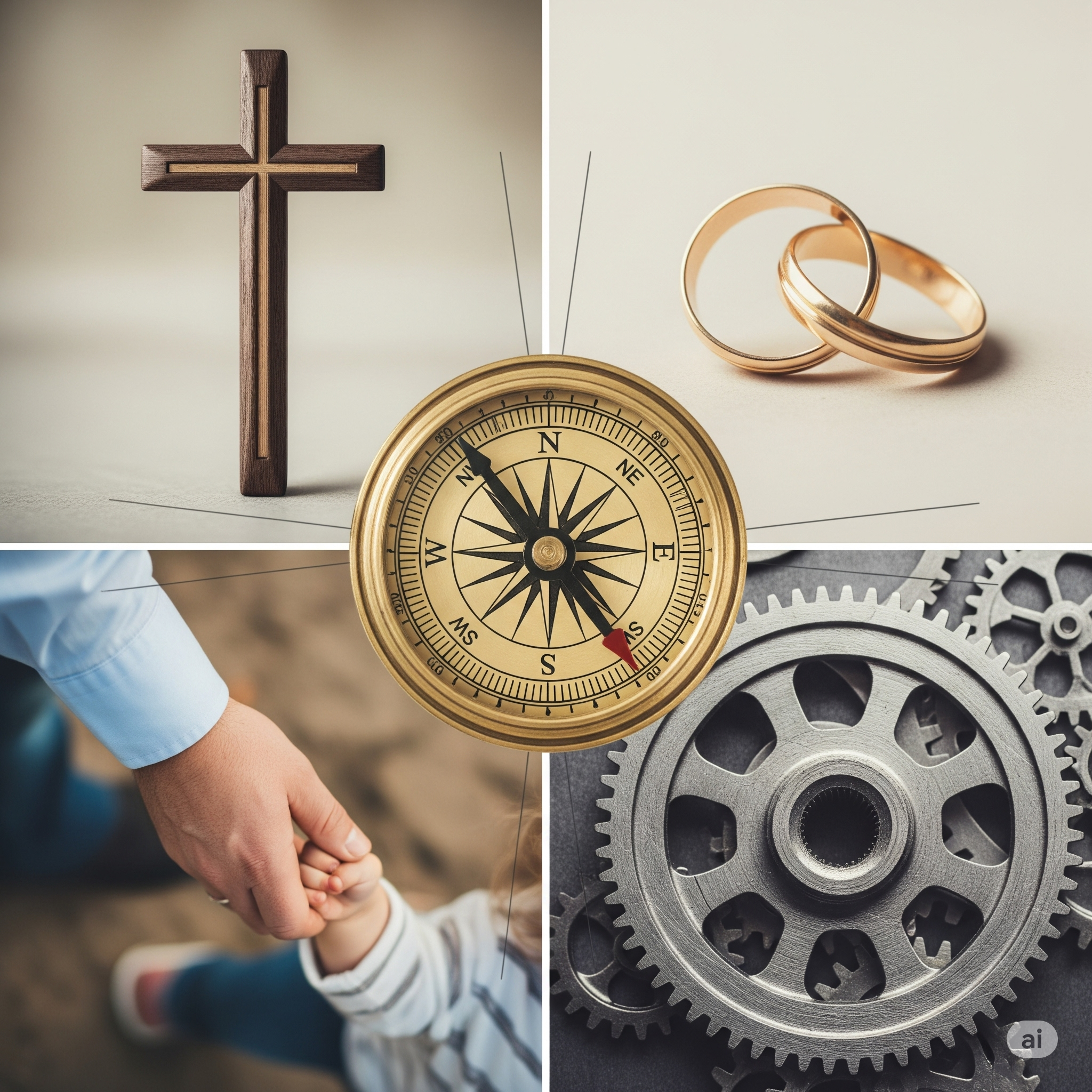 Purpose imagery (compass, family, work)